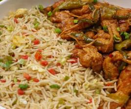 Beef Masala with vegetable and fried price Set Menu 7